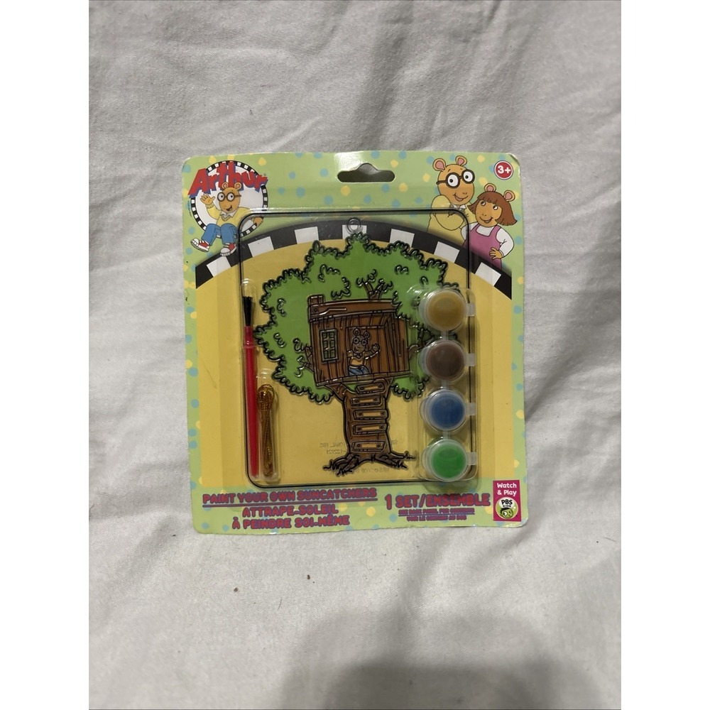 Arthur PBS Kids Paint Your Own Suncatcher NEW Vintage Stocking Stuffer